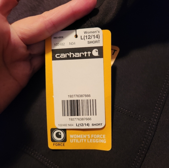 New carhartt force utility leggings black large short - Picture 3 of 5